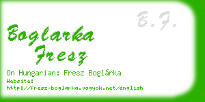 boglarka fresz business card